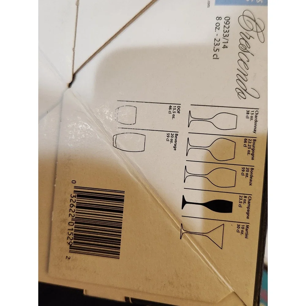 NWT luigi bormioli crescendo set of 4‎ champagne flutes